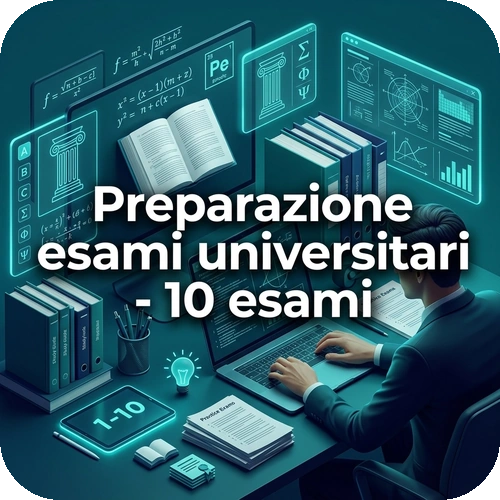 Preparazione esami universitari – 10 esami