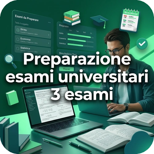 Preparazione esami universitari – 3 esami