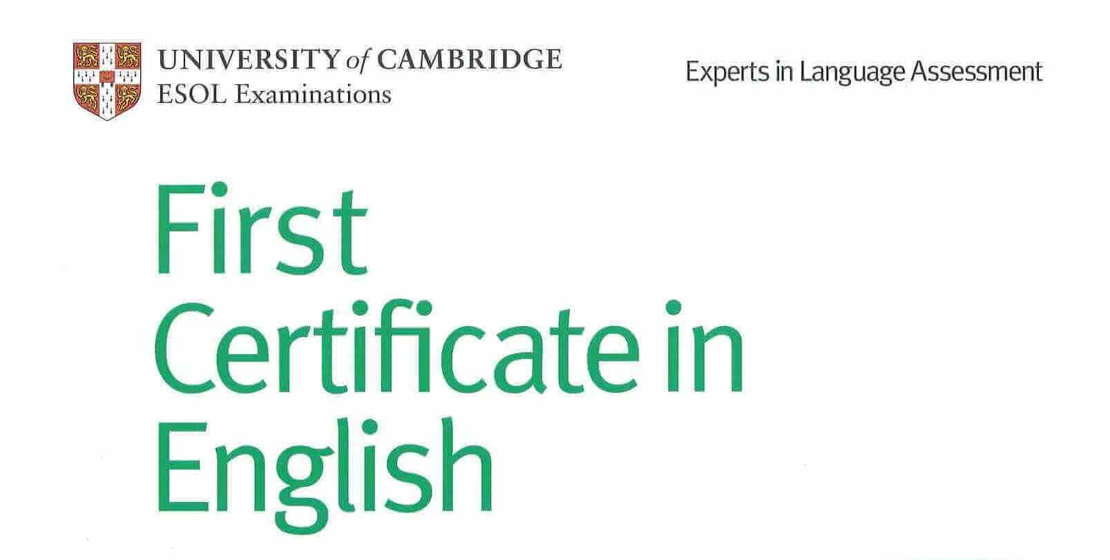 First Certificate come funziona e 5 motivi per ottenerlo