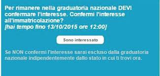 conferma interesse graduatoria nazionale