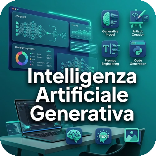 Corso online + Certificazione | Intelligenza Artificiale Generativa – 300 ore
