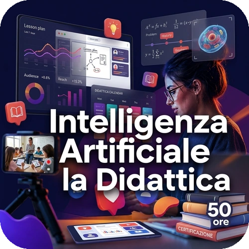 Corso online + Certificazione | Intelligenza Artificiale per la Didattica – 50 ore