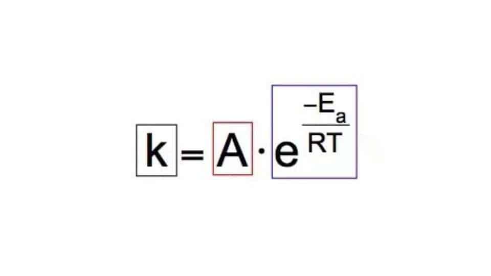 equazione di Arrhenius - la dipendenza della velocità di reazione della temperatura