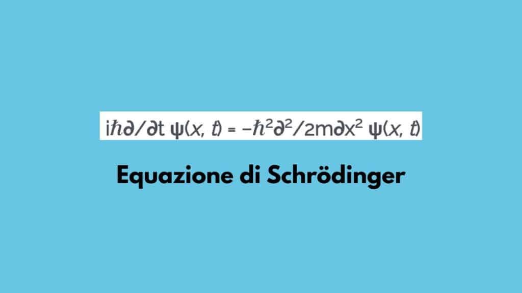 Equazione di Schrödinger