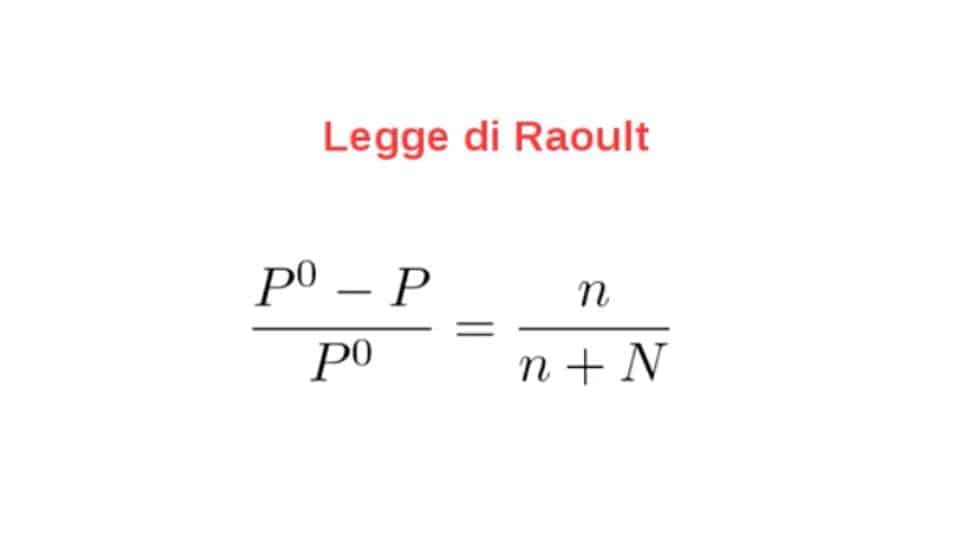 legge di Raoult - definizione ed effetti sulle soluzioni