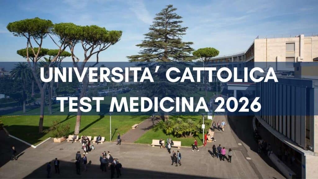 test medicina cattolica 2026 - date e bando