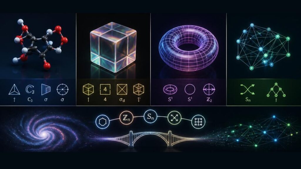Teoria dei gruppi nella matematica - cenni e applicazioni