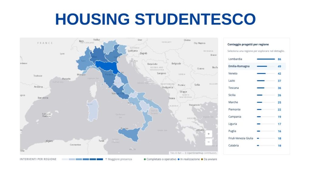 Portale housing universitario MUR - guida per studenti
